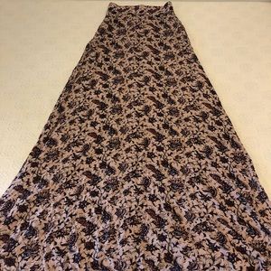 Very long maxi skirt